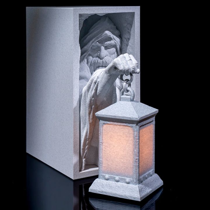 3D Printable Dark Ages Book Nook by Stlflix